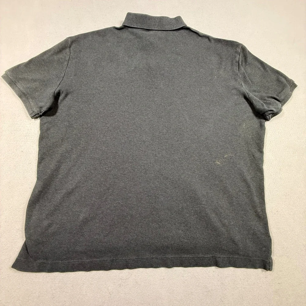 Polo Ralph Lauren Mens Charcoal Gray Short Sleeve Pony‎ Logo Polo Shirt Size L